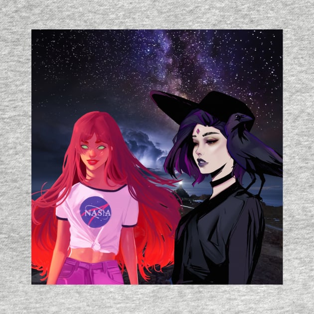 Raven and Starfire Midnight by Clifficus